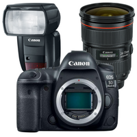 Canon 5DIV With 24-70mm F2.8L II Lens + Canon 600EX RT Flash Rental - From R1 000 P/Day